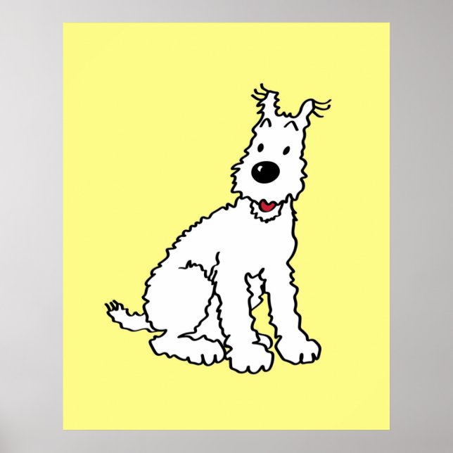 Snowy dog Tin Tin Poster (Front)