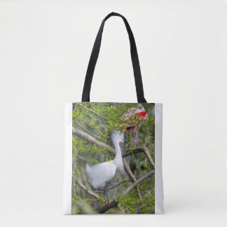 Snowy Egret and Roseate Spoonbill Tote Bag 2