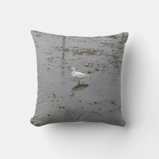 Snowy Egret Cushion