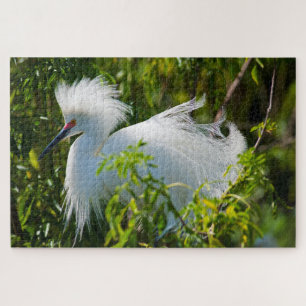 Snowy Egret Jigsaw Puzzle