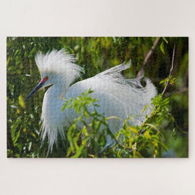 Snowy Egret Jigsaw Puzzle (Horizontal)