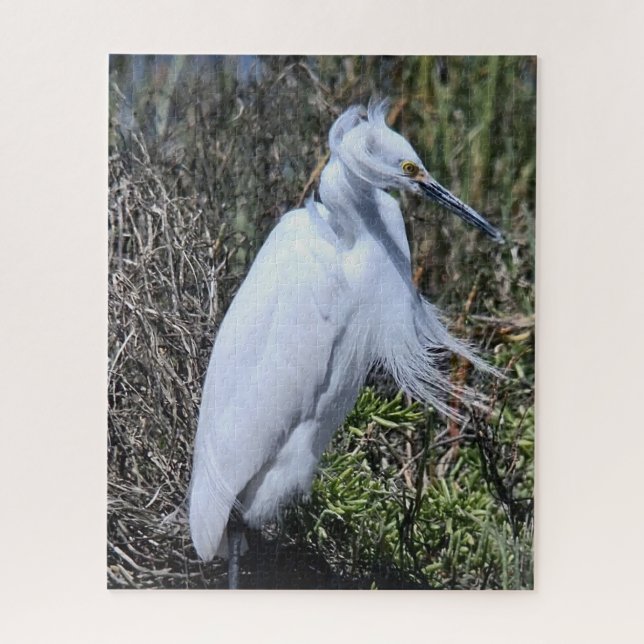 Snowy Egret Jigsaw Puzzle (Vertical)