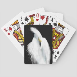 Snowy Egret Playing Cards