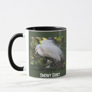 Snowy Egret with Baby Mug