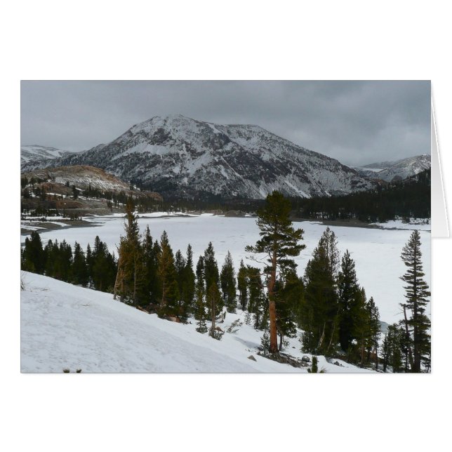 Snowy Ellery Lake California Winter Landscape (Front Horizontal)