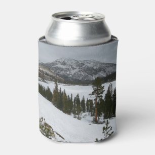 Snowy Ellery Lake California Winter Landscape Can Cooler