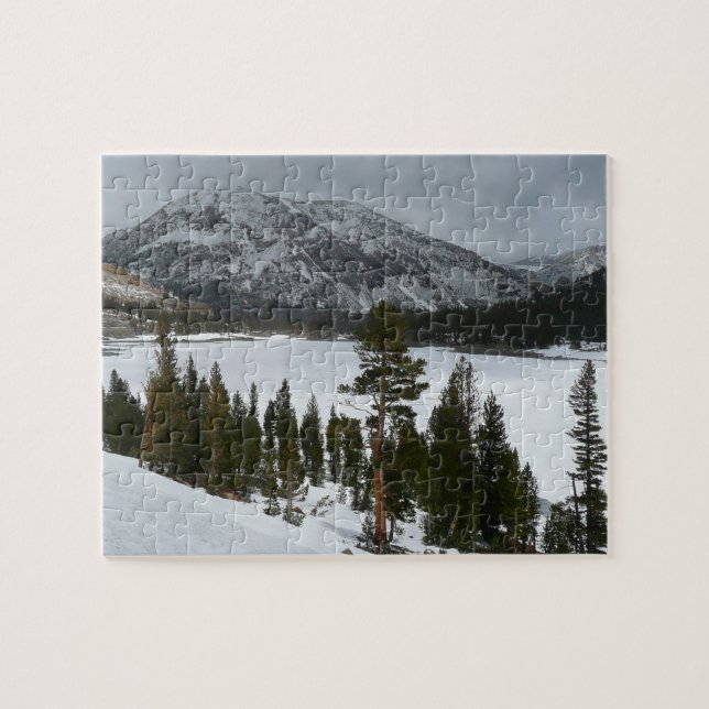 Snowy Ellery Lake California Winter Landscape Jigsaw Puzzle (Horizontal)