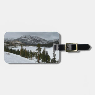 Snowy Ellery Lake California Winter Landscape Luggage Tag