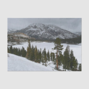Snowy Ellery Lake California Winter Landscape Tissue Paper