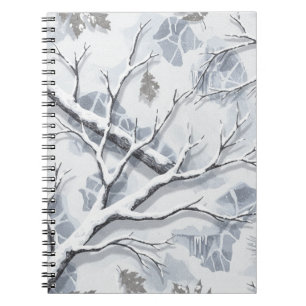 Snowy Environments Camouflage  Notebook