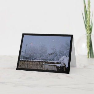 Snowy Evening- Song of Sol. 2:3 Greeting Card