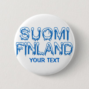 Snowy Finland custom button