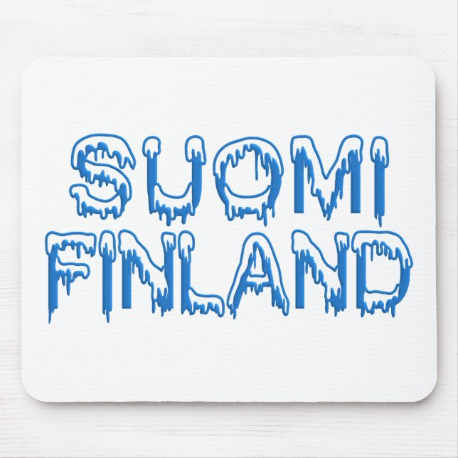 Snowy Finland custom mousepad (Front)