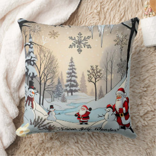 "Snowy Forest Adventure" Cushion