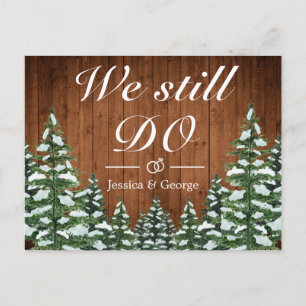 Snowy Forest We Still Do Anniversary Invitation