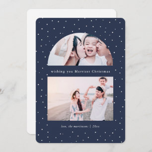 Snowy Globe Photo Christmas Holiday Card