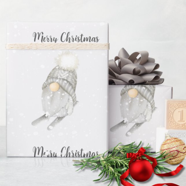 Snowy Gnome Christmas Gift Wrap (Creator Uploaded)