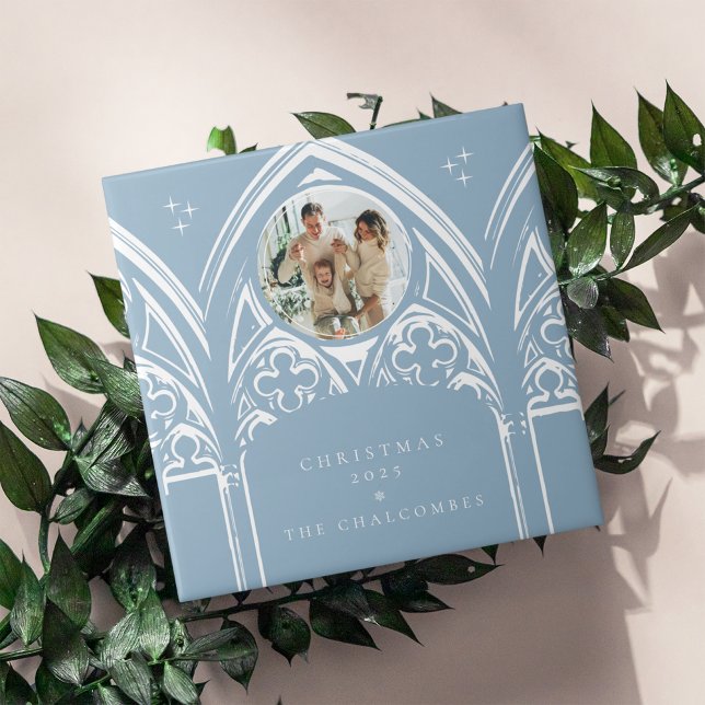 Snowy Gothic Winter Fairytale Christmas Photo Ceramic Tile (Creator Uploaded)