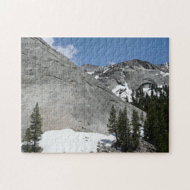 Snowy Granite Domes I at Yosemite National Park Jigsaw Puzzle (Horizontal)