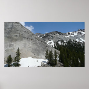 Snowy Granite Domes I at Yosemite National Park Poster