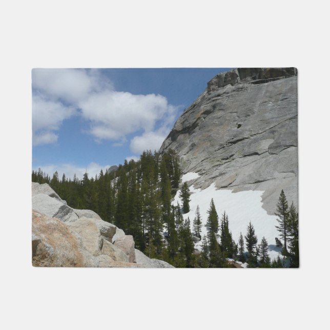 Snowy Granite Domes II Yosemite National Park Doormat (Front)