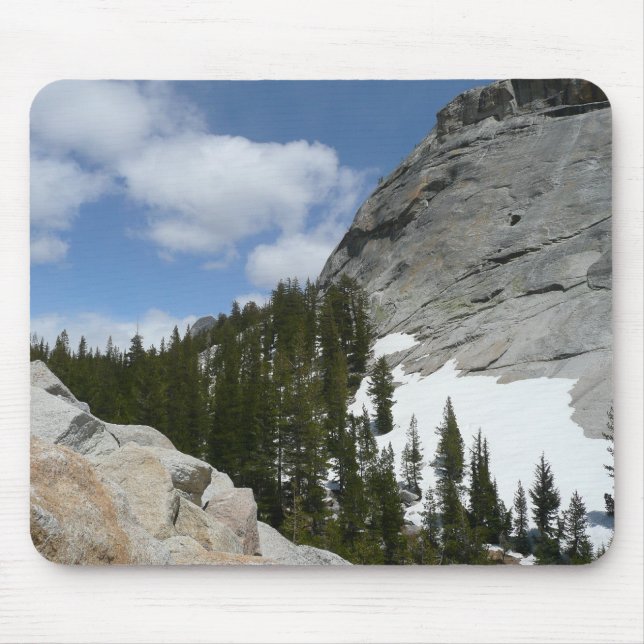 Snowy Granite Domes II Yosemite National Park Mouse Pad (Front)