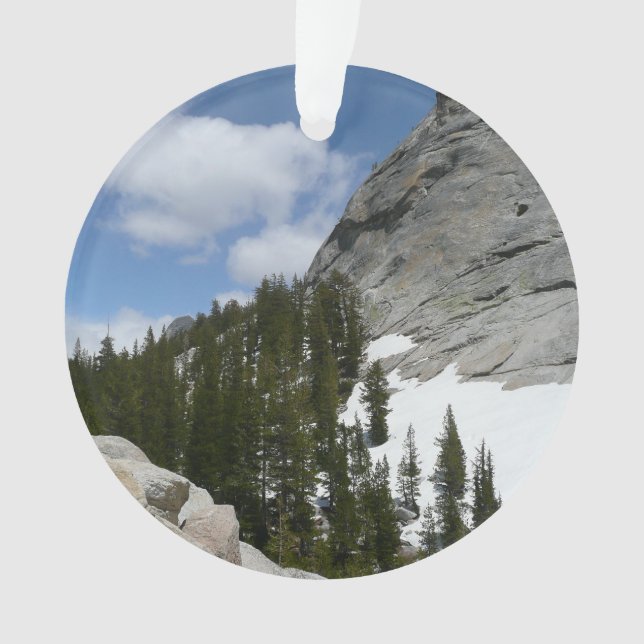 Snowy Granite Domes II Yosemite National Park Ornament (Front)
