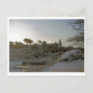 Snowy Great Lode Mines, Cornwall. Postcard
