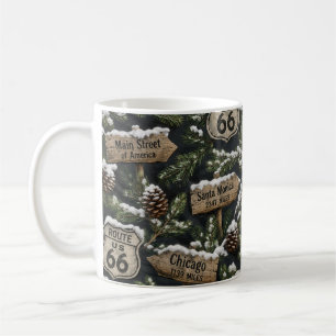 Snowy Highway Christmas Coffee Escape Mug