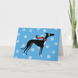 Snowy Hound Holiday Card