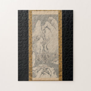 Snowy Landscape 1744 Sakaki Hyakusen Art Jigsaw Puzzle