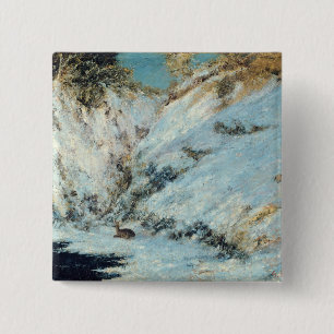 Snowy Landscape, 1866 15 Cm Square Badge