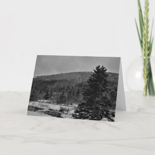 Snowy Landscape Holiday Card