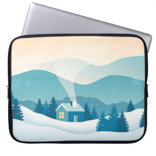 Snowy Landscape Laptop Sleeve
