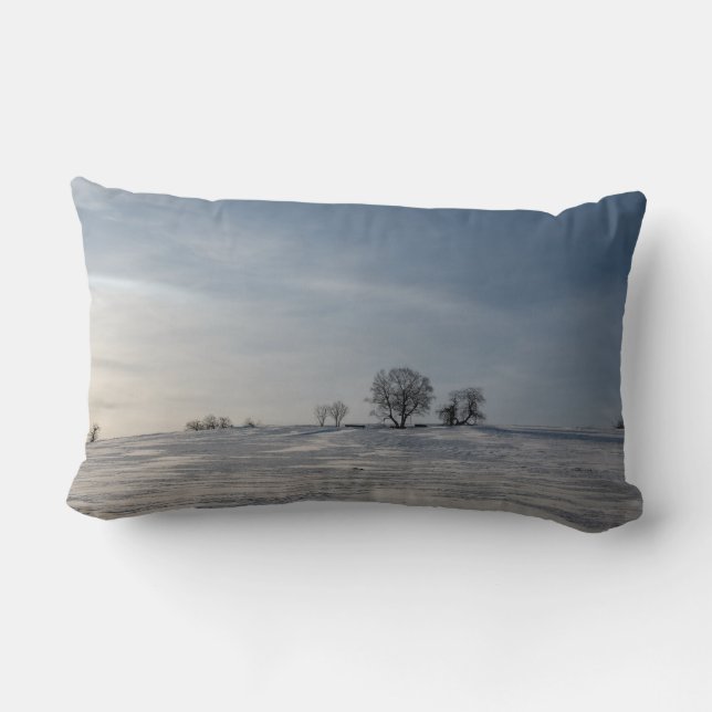 Snowy landscape  lumbar cushion (Back)