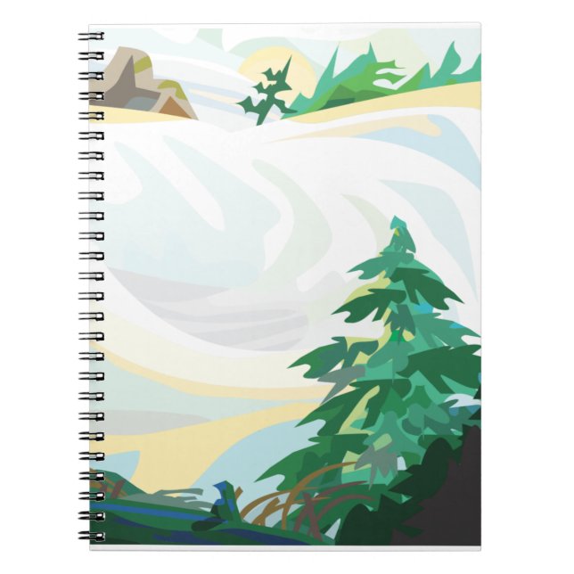 Snowy Landscape Notebook (Front)