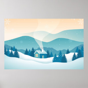 Snowy Landscape Poster