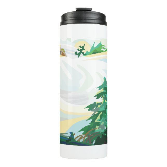 Snowy Landscape Thermal Tumbler (Front)