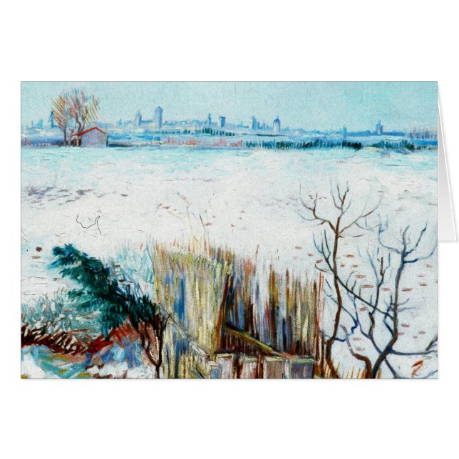 Snowy Landscape with Arles by Vincent van Gogh (Front Horizontal)