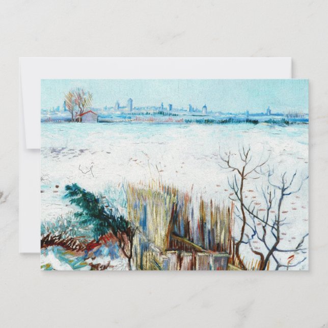 Snowy Landscape with Arles by Vincent van Gogh (Front)