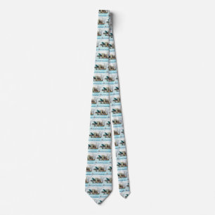 Snowy Landscape with Arles by Vincent van Gogh Tie