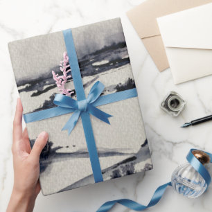 Snowy Landscape Wrapping Paper