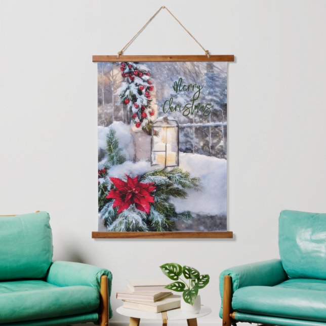 Snowy lantern  hanging tapestry (Living Room)