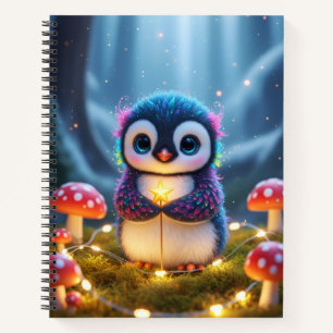 Snowy Lights and Penguin Delights Notebook