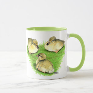 Snowy Mallard Ducklings Mug