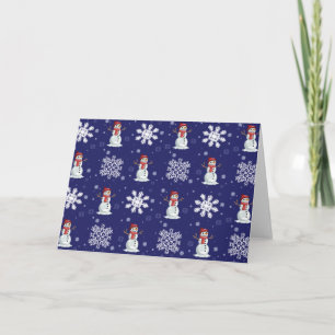 Snowy Men Holiday Card