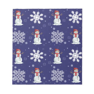 Snowy Men Notepad