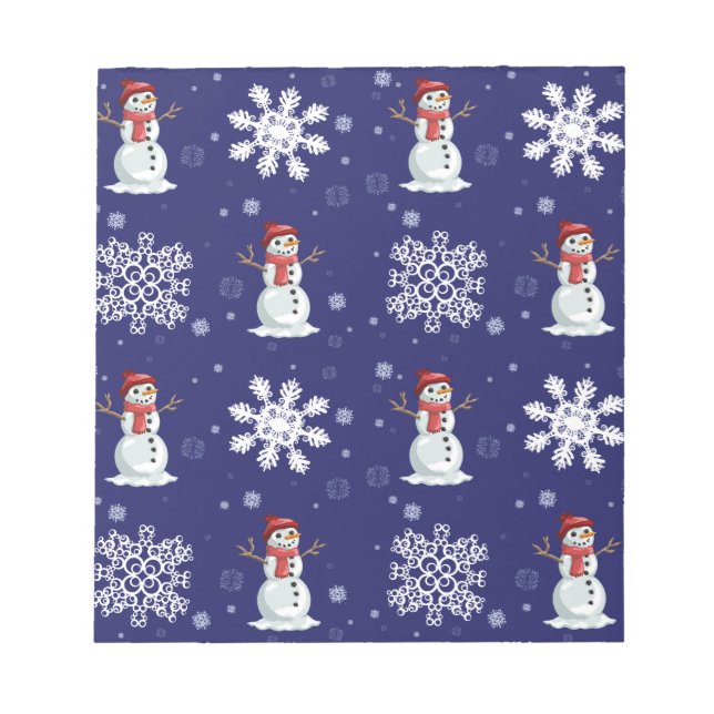 Snowy Men Notepad (Front)