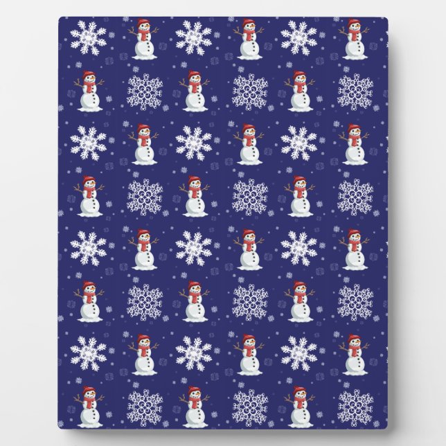 Snowy Men Plaque (Front)