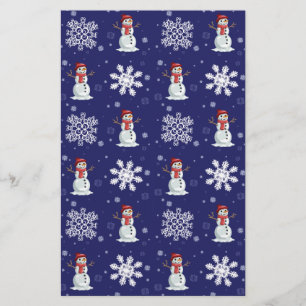 Snowy Men Stationery